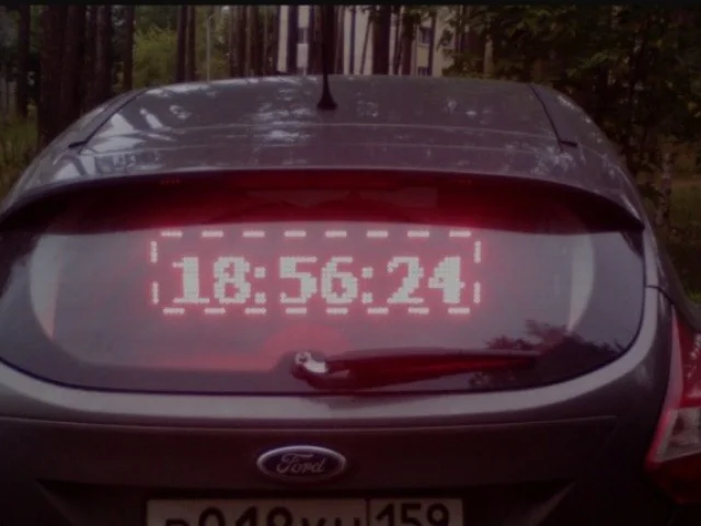 Бегущая строка автомобильная